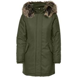 Only Solid Parka Coat - Green/Grape Leaf