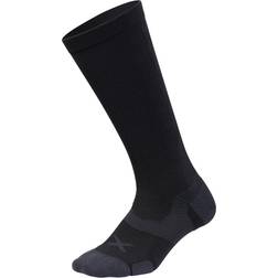 2XU Vector Cushion Full Length Socks Unisex - Black/Titanium