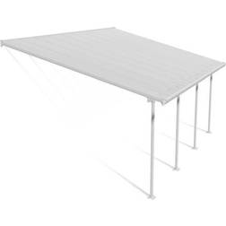 Palram Hvid, Grå Feria Patio Cover