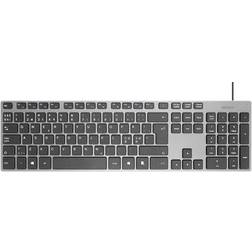 Deltaco Wired Näppäimistö Slim Design Dark Harmaa