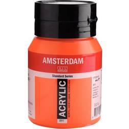 Amsterdam Standard Series Acrylic Jar Vermilion 500ml