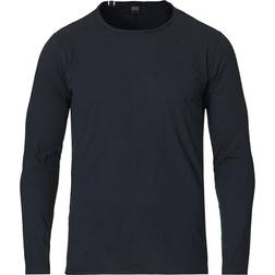 Replay Long Sleeved Raw Cut T-shirt - Midnight Blue