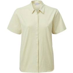 Craghoppers Nasima Short Sleeved Shirt - Flax Yellow Check