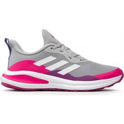 Adidas Kid's Fortarun Lace - Grey Two/Cloud White/Shock Pink