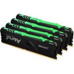 Kingston Fury Beast RGB Black DDR4 3200MHz 4x16GB (KF432C16BBAK4/64)