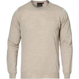 Oscar Jacobson Custer Roundneck Sweater - Beige