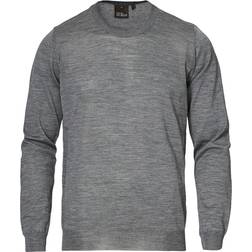 Oscar Jacobson Custer Roundneck Sweater - Light Grey