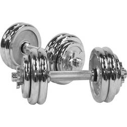 Gorilla Sports Chrome Dumbbell Set 30kg