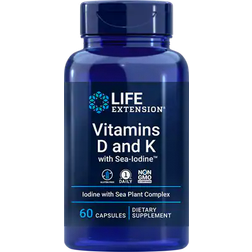 Life Extension Vitamins D and K with Sea-Iodine 60 stk