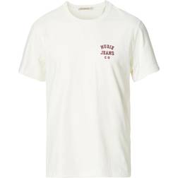 Nudie Jeans Roy Logo T-Shirt - Off White Men's