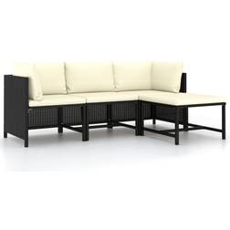 vidaXL 313516 Loungeset, Bord inkl. 2 Stolar & 3 Soffor