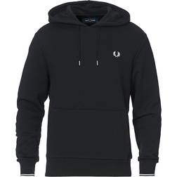 Fred Perry Tipped Hooded Sweatshirt - Black