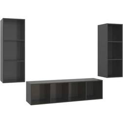 vidaXL Engineered TV-bord 37x142.5cm 3stk