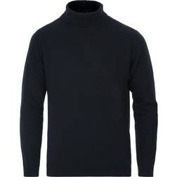 Oscar Jacobson Salim Wool/Cashmere Rollneck Navy