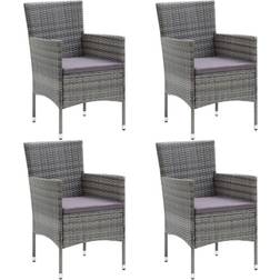 vidaXL 310563 4-pack Trädgårdsmatstol