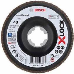 Bosch Lamellihiomalaikka Best for Metal X571 X-Lock 115 mm K40