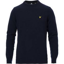 Lyle & Scott Crew Neck Lambswool Blend Jump Azul