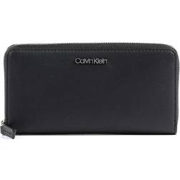 Calvin Klein Large Zip Around Wallet - Zwart