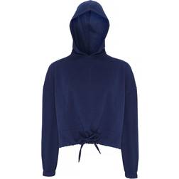 Tridri Women's Cropped Oversize Hoodie - Navy