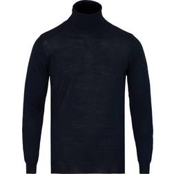 Oscar Jacobson Cole Rollneck Sweatshirt - Navy