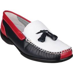 Cotswold Biddlestone Slip On - White/Navy/Red