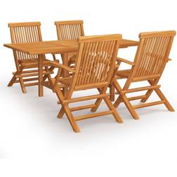 vidaXL 3059595 Patio Dining Set, 1 Table incl. 4 Chairs