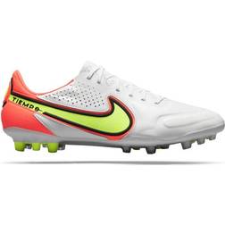 NIKE Tiempo Legend 9 Elite AG-Pro M - White/Bright Crimson/Volt