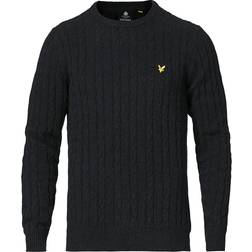 Lyle & Scott Cable Jumper - Jet Black Marl