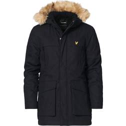 Lyle & Scott Winter Weight Micro Fleece Lined Parka - Jet Black