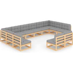 vidaXL 3077234 Loungesæt, borde inkl. 2 stole & 12 sofaer