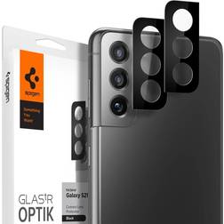 Spigen Tempered Glass Glas.tR Optik Lens for Galaxy S21 - 2 Pack
