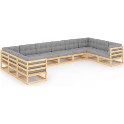 vidaXL 3077319 Lounge-Set, Tisch einschl. 10 Sofas