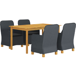 vidaXL 3067847 Essgruppe, 1 Tisch einschl. 4 Stühle