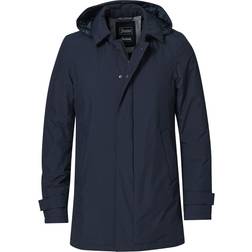 Hernö Laminar Wateproof Padded Coat - Navy