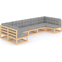 vidaXL 3077184 Loungeset, Bord inkl. 7 Soffor