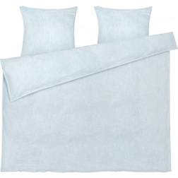 Juna Monochrome Lines Bettbezug Light Blue/White (220x220cm)