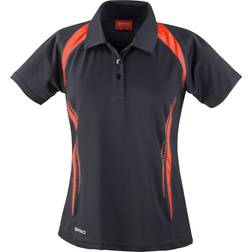 Spiro Team Spirit Polo Shirt Women - Black/Red