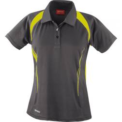 Spiro Team Spirit Polo Shirt Women - Grey/Lime