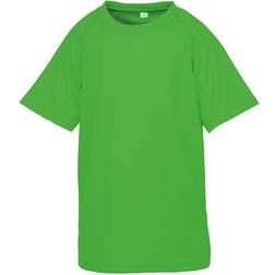 Spiro Kid's Impact Performance Aircool T-shirt - Flo Green