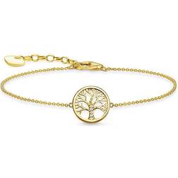 Thomas Sabo Tree of Love Bracelet - Gold/Transparent