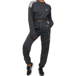 adidas Women Hyperglam Crop Crew Sweatshirt - Carbon
