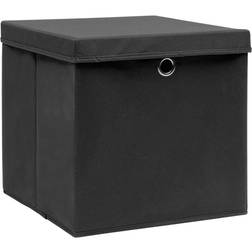 vidaXL With Lids Storage Box 10pcs