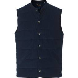 Stenströms Quilted Corduroy Vest - Navy