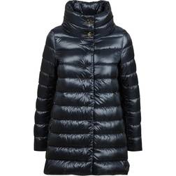 Hernö Amelia Stand Collar Down Coat - Navy