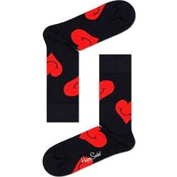 Happy Socks Jumbo Smiley Heart - Black