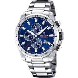 Festina Chronograph F20463/2 Miesten 45 mm Analoginen Kvartsi Mineraalilasi