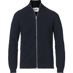 NN07 Luis Full Zip Sweater - Navy Blue