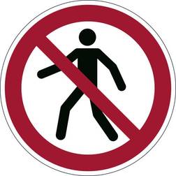 Durable Safety Marking "Pedestrians Forbudt"