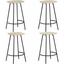 vidaXL - Barstol 74cm 4st