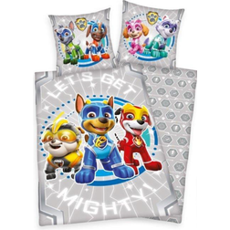 Herding Sänglinne Paw Patrol Mighty Pubs 135x200cm